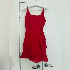 Elegant Red Sleeveless Dress